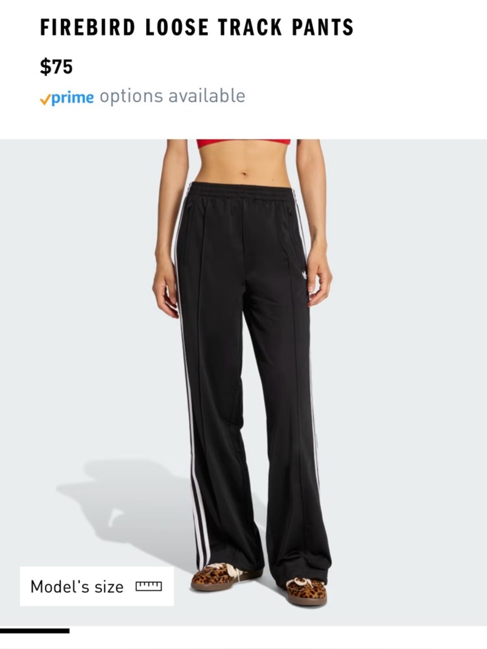 NWT Adidas firebird loose track pants